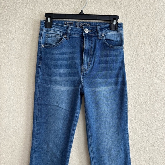 Blue Denim Women's Jeans Split hem 5/6 - Picture 2 of 12